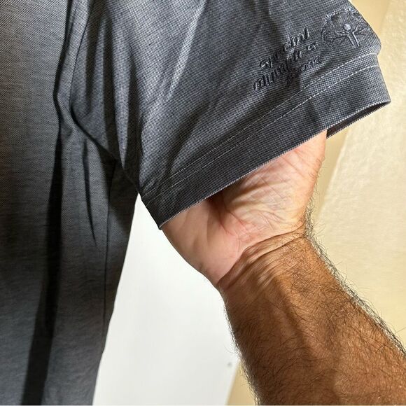 Travis Mathew Charcoal Gray Athleisure SS Golf Polo in Size Medium - Picture 5 of 8